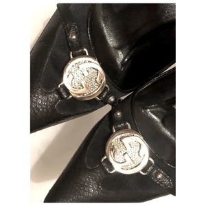 ✨Rare Vintage GUCCI Swarovski Crystal GG Logo Pumps Heels Shoes